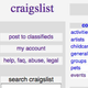 Craigslist via Twitter